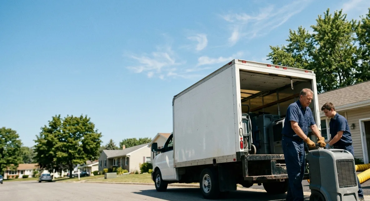 Water Damage Cleanup in Le Claire, IA near me